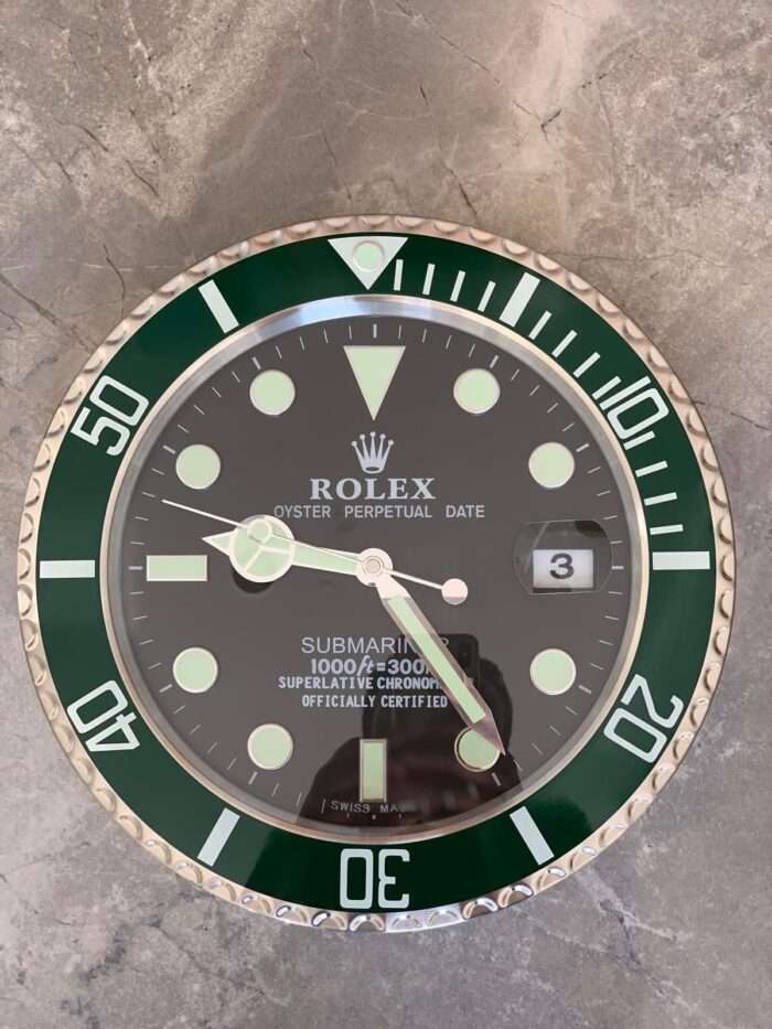 rolex submarine wall clock