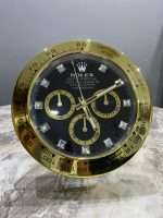 DAYTONA Wall Clock Yellow gold bezel and black face.(DIAMOND DIAL)