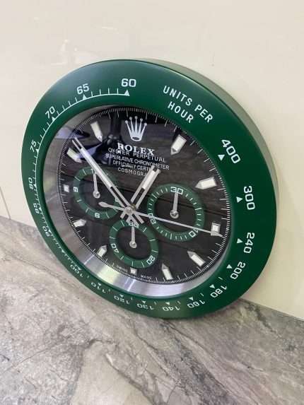 DAYTONA Wall Clock | Green bezel and Black face