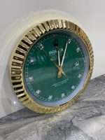 Luxurious stainless steel with yellow gold bezel – Green face with diamonds studs dial