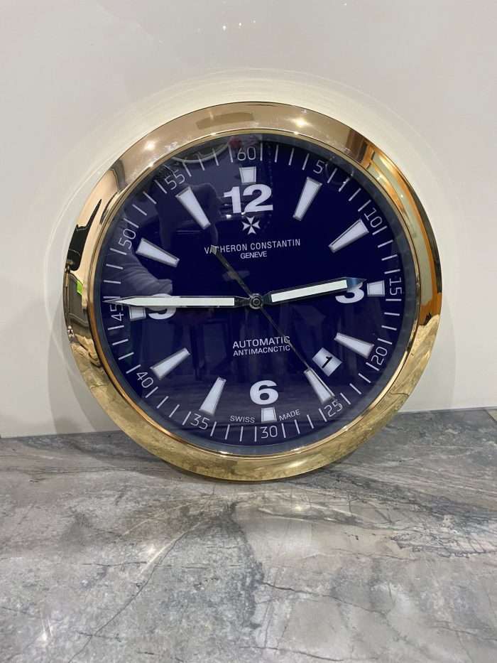 VACHERON CONSTANTIN Wall Clock | Yellow gold bezel and Blue face