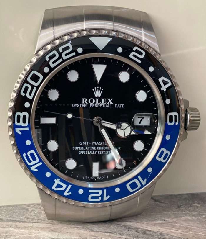 Rolex GM MASTER II (BATMAN) stainless steel silver – black blue bezel and black face