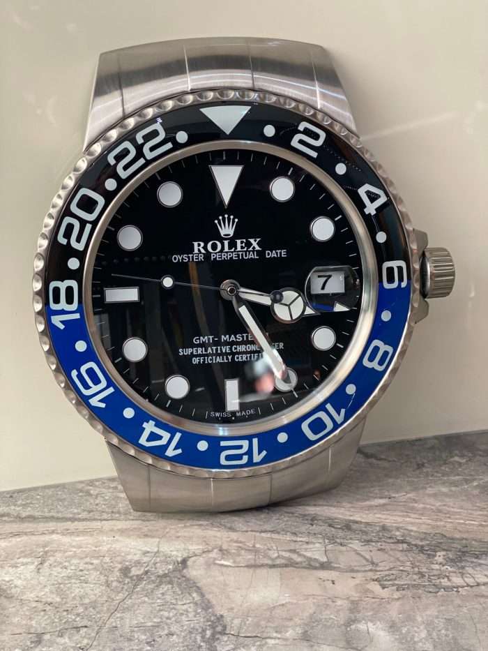 Rolex GM MASTER II (BATMAN) stainless steel silver – black blue bezel and black face