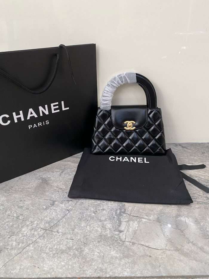 Chanel Black Quilted Calf Skin Leather Nano Classic