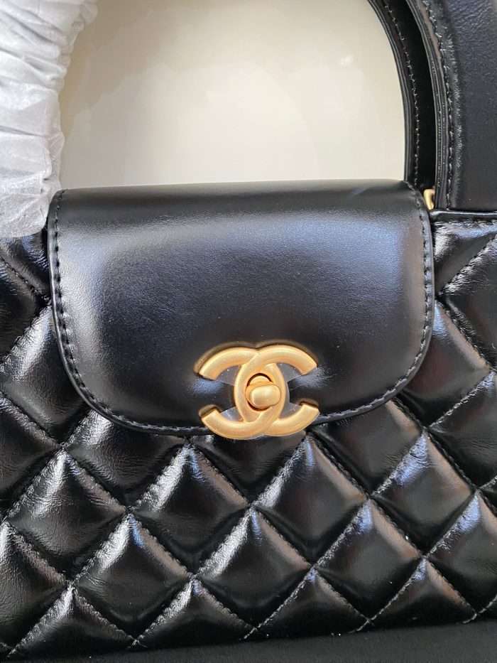 Chanel Black Quilted Calf Skin Leather Nano Classic