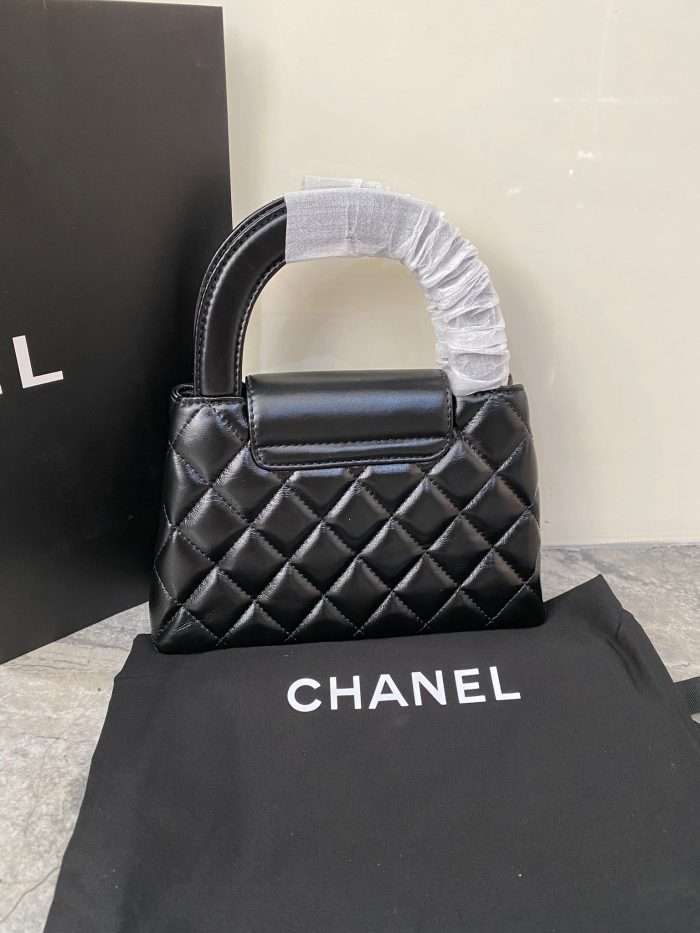 Chanel Black Quilted Calf Skin Leather Nano Classic