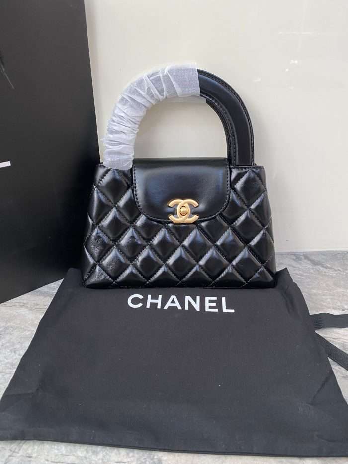 Chanel Black Quilted Calf Skin Leather Nano Classic